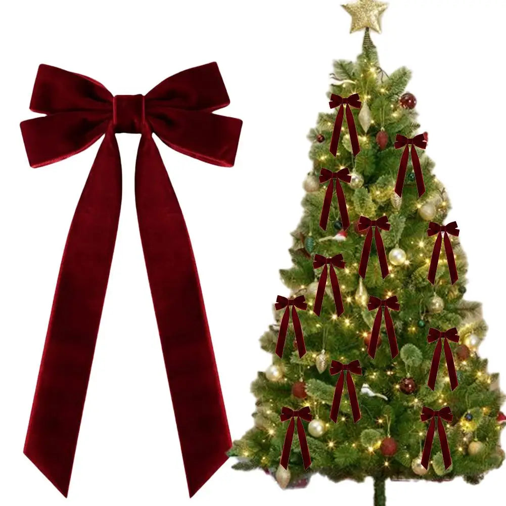 Kerststrikken – Set van 12 Decoratieve Strikken voor de Kerstboom