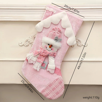 Sneeuwglans Noël – Decoratieve Kerstkous met Pailletten en Kerstfiguur
