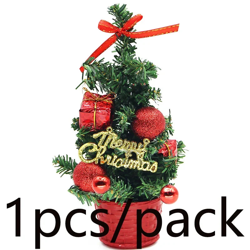 Mini Kerstboom – 21 cm Kerstdecoratie voor Bureau en Tafel