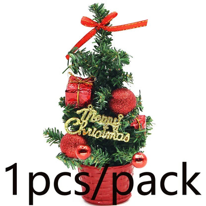 Mini Kerstboom – 21 cm Kerstdecoratie voor Bureau en Tafel
