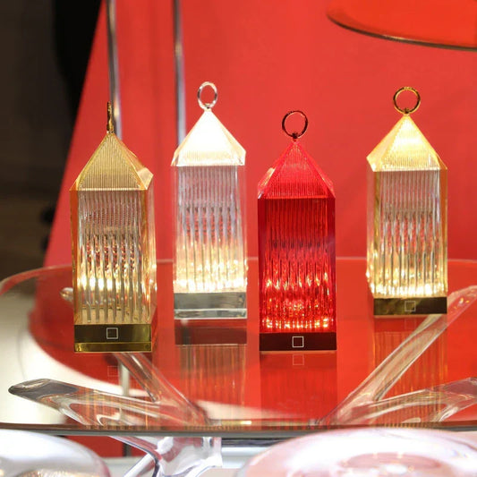 CrystalGlow - Oplaadbare Kristallen Nachtlamp met LED-verlichting, Dimbaar & Draadloos