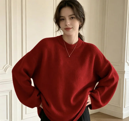 Oversized Dames Sweater Livia – Comfortabele Trui met Ronde Hals