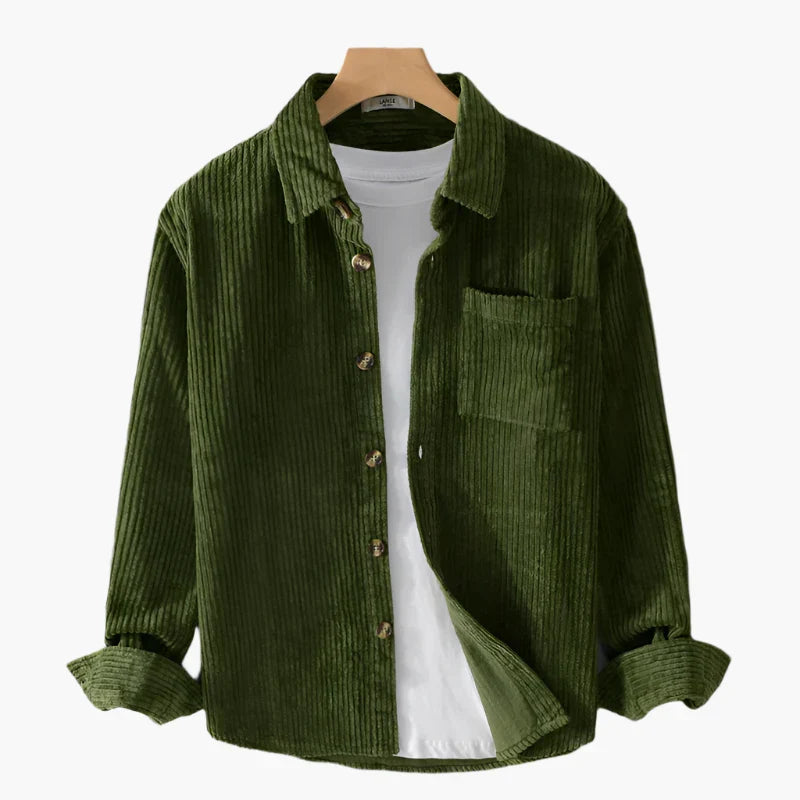 Michael – Heren Corduroy Overhemd met Knopen