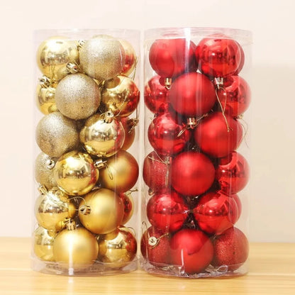 Kerstballen Set van 24 – Kerstboomversiering van 5 cm