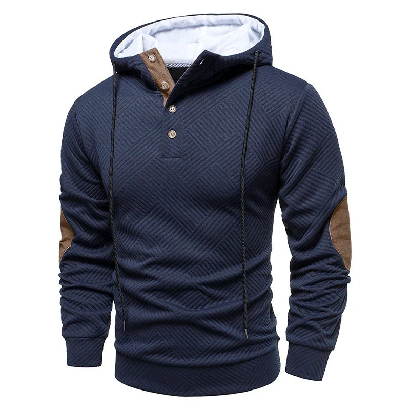 Herenhoodie Daanrik met Relaxte Pasvorm en Moderne Streetwearstijl