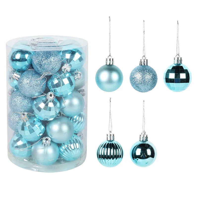 Kerstglans Noëlle – Set van 34 Kerstballen van 4 cm voor de Kerstboom