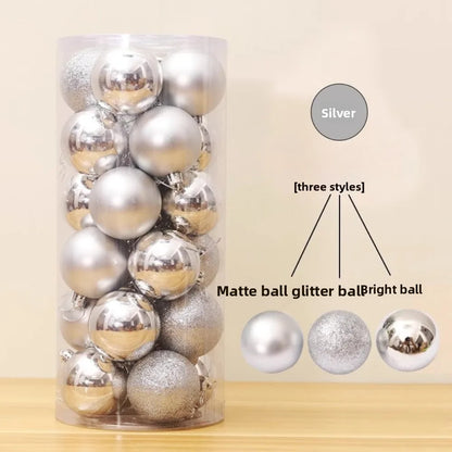 Kerstballen Set van 24 – Kerstboomversiering van 5 cm