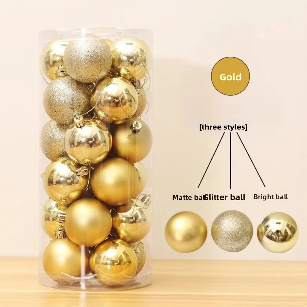 Kerstballen Set van 24 – Kerstboomversiering van 5 cm