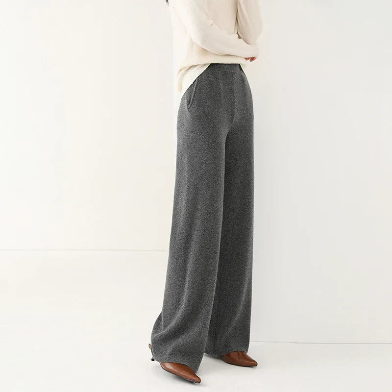 Mare Dames Corduroy Broek – Wijde Pijpen en Elastische Tailleband