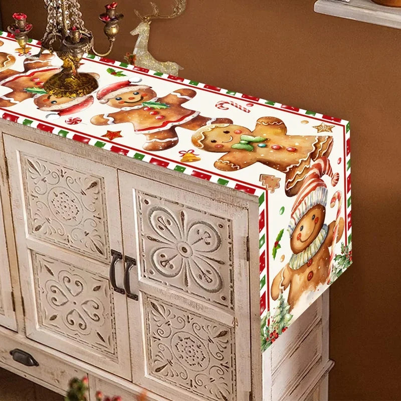 Peperkoekpret Kersttafelloper – Feestelijke Tafeldecoratie