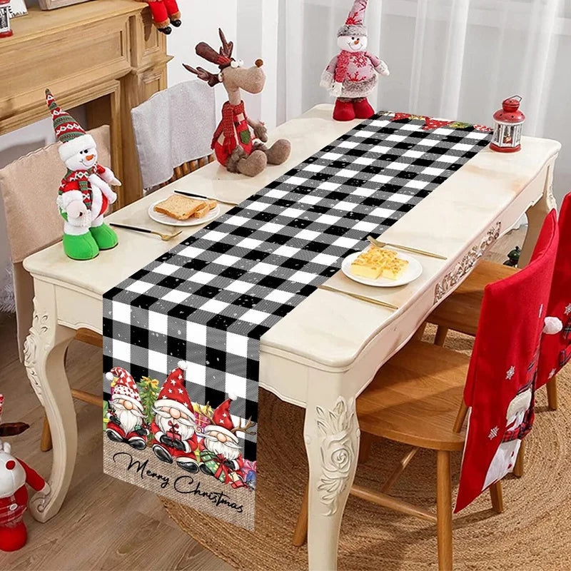 Kerst Tafelloper – Feestelijke Tafelversiering met Kerstboomontwerp