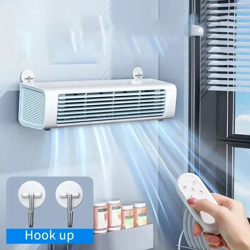 AeroBreeze Bladloze Ventilator met Accu en Afstandsbediening