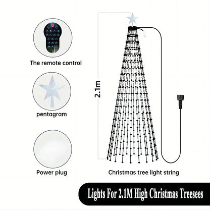 Kerstboomfonkel – Slimme RGB LED Kerstboomverlichting met Afstandsbediening