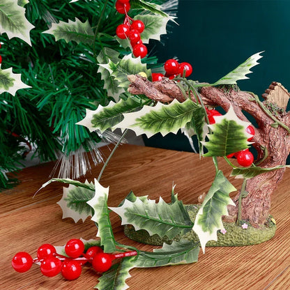 Kerstslinger – 2 Meter Feestelijke Decoratie met Bessen en Bladeren