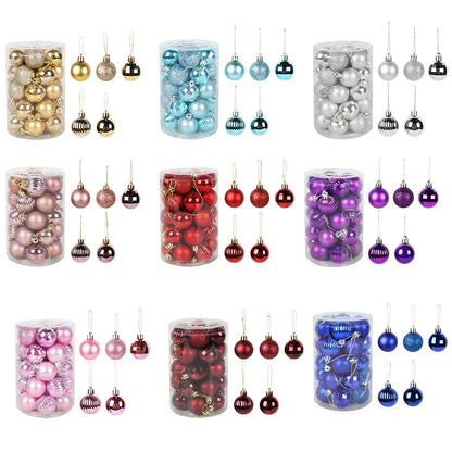 Kerstglans Noëlle – Set van 34 Kerstballen van 4 cm voor de Kerstboom
