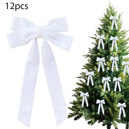 Kerststrikken – Set van 12 Decoratieve Strikken voor de Kerstboom