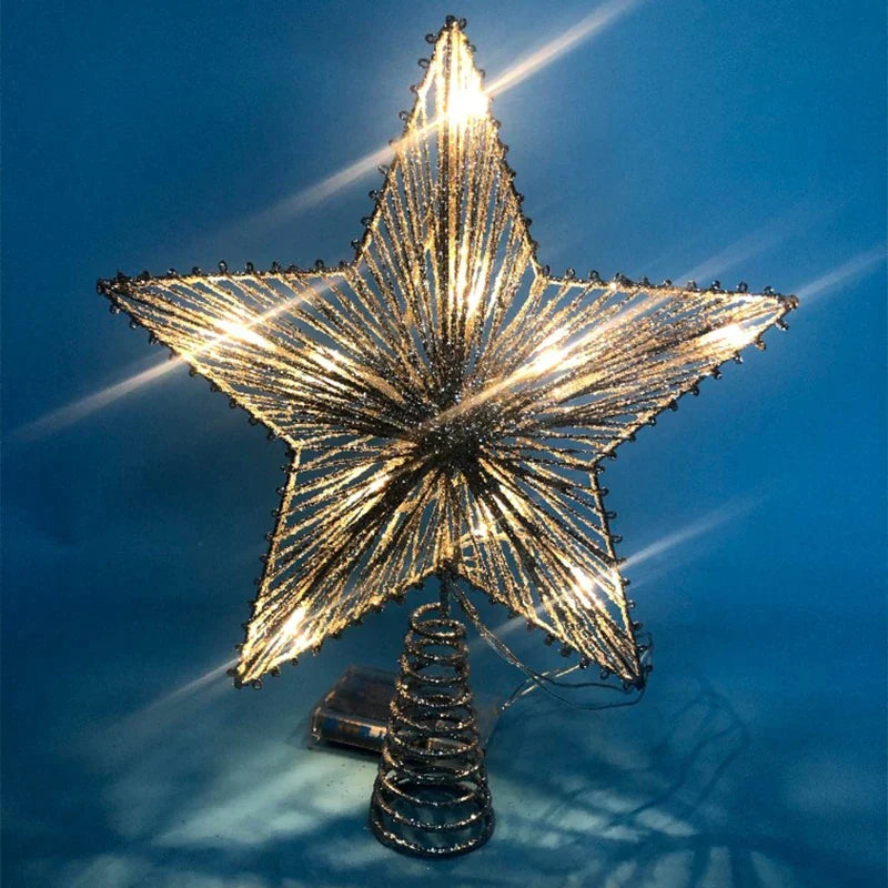 Kerstboom Stertop – Spiraalvormige LED Boomtop met Warm Licht