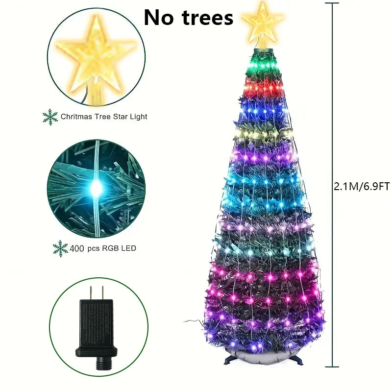 Kerstboomfonkel – Slimme RGB LED Kerstboomverlichting met Afstandsbediening