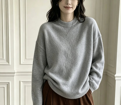 Oversized Dames Sweater Livia – Comfortabele Trui met Ronde Hals