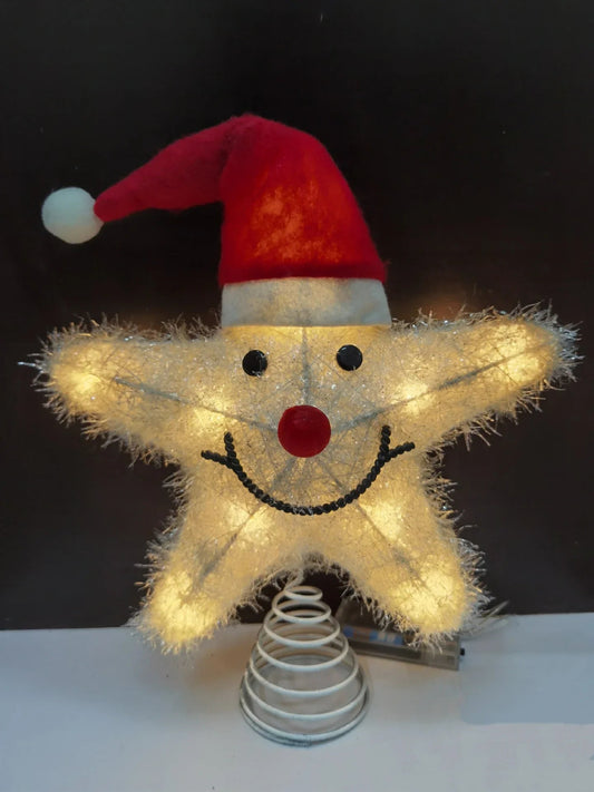 LED Ster Toppdecoratie Met Warm Licht en Eenvoudige Montage