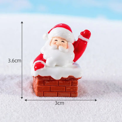 Kerstwereld Figuren – Kerstman en Elanden als Feestdecoratie