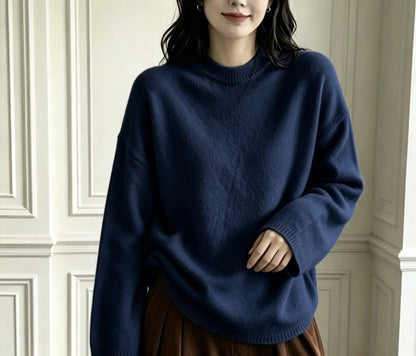Oversized Dames Sweater Livia – Comfortabele Trui met Ronde Hals
