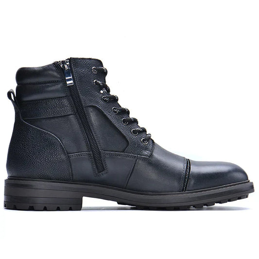 Daan | Robuuste Herenboots met Rits, Veters en Antislipzool