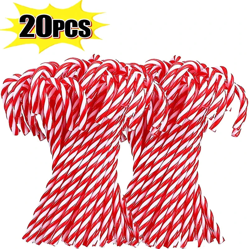 Kerst Zuurstokken – Set van 10 of 20 Kerstboom Hangers van 15 cm