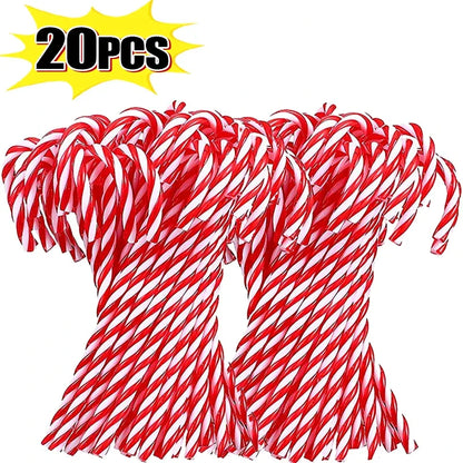 Kerst Zuurstokken – Set van 10 of 20 Kerstboom Hangers van 15 cm