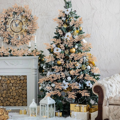Roodelle – Glitter Kerstbessen en Dennentakken voor Kerstdecoratie