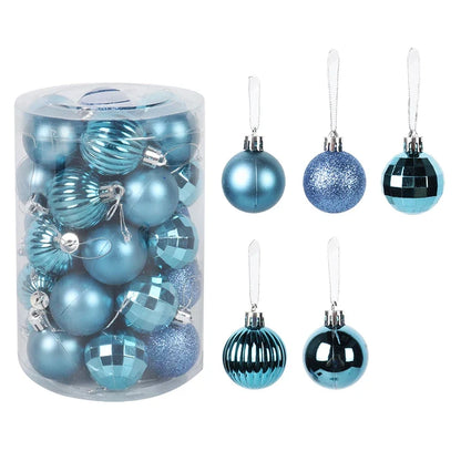 Kerstglans Noëlle – Set van 34 Kerstballen van 4 cm voor de Kerstboom