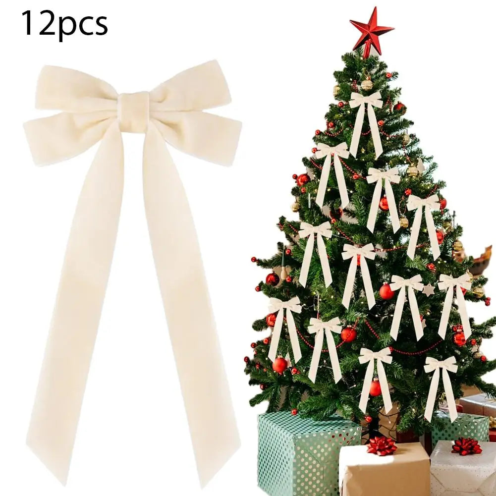 Kerststrikken – Set van 12 Decoratieve Strikken voor de Kerstboom