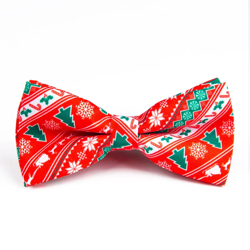 Kerststrikje Fien – Kinder Vlinderdas met Kerstmanprint voor Kerst