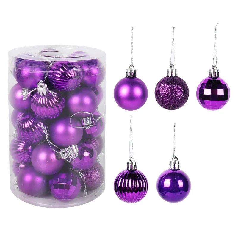 Kerstglans Noëlle – Set van 34 Kerstballen van 4 cm voor de Kerstboom