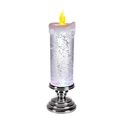 GlitterVlam Noëlle – LED Kerstkaars met Kleurverandering en Glitter