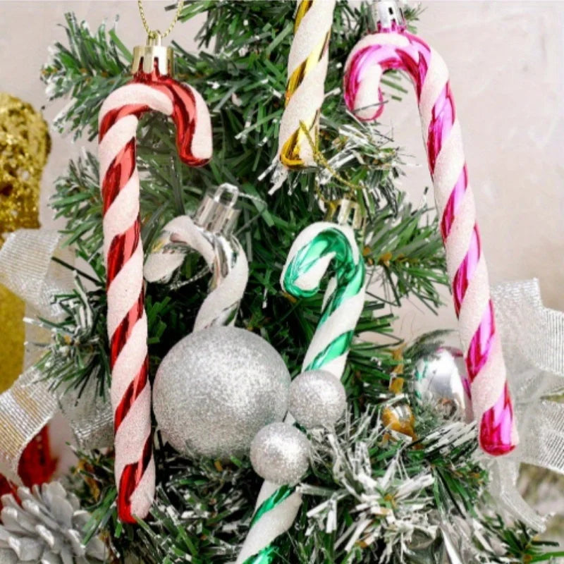 Kerst Zuurstok Hangers – Set Decoratieve Kerstboomornamenten