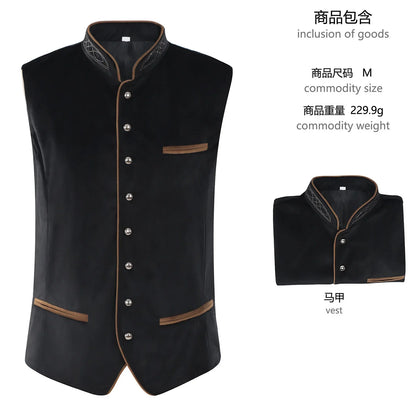 Heren Oktoberfest set met vest, shirt en broek - Trachten geïnspireerde feestkleding