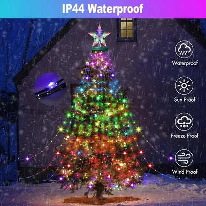 Kerstboomfonkel – Slimme RGB LED Kerstboomverlichting met Afstandsbediening