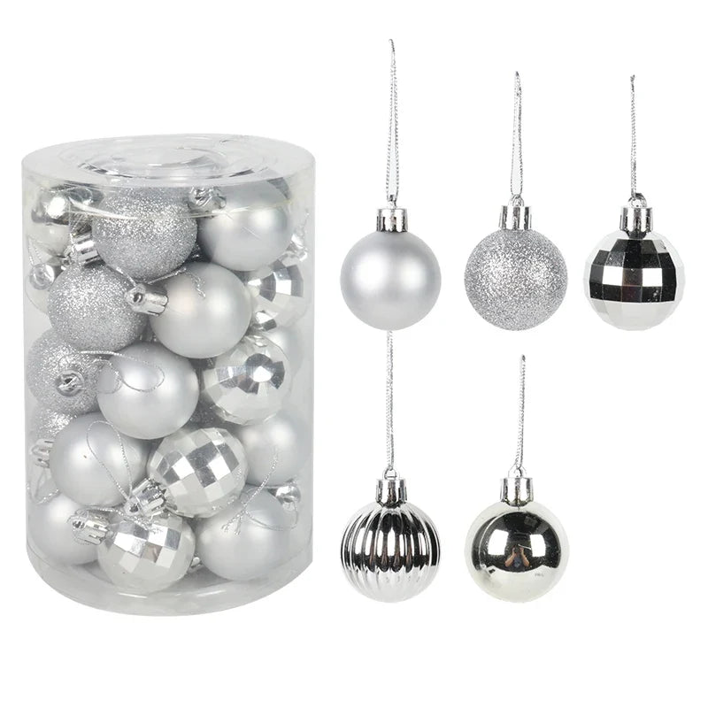 Kerstglans Noëlle – Set van 34 Kerstballen van 4 cm voor de Kerstboom