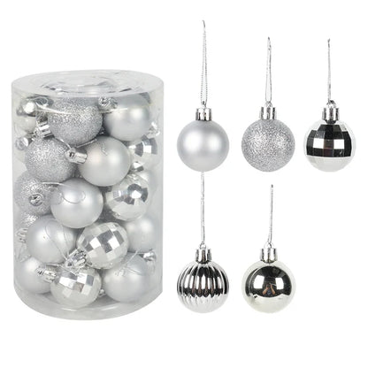 Kerstglans Noëlle – Set van 34 Kerstballen van 4 cm voor de Kerstboom