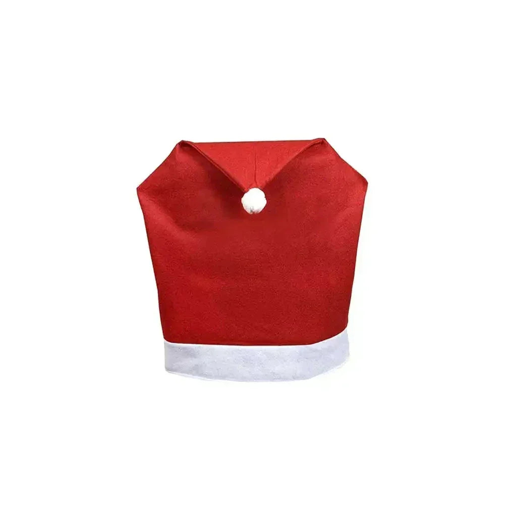 Kerstman Stoelhoes Rood-Wit, Kerstdecoratie voor Eetkamerstoelen