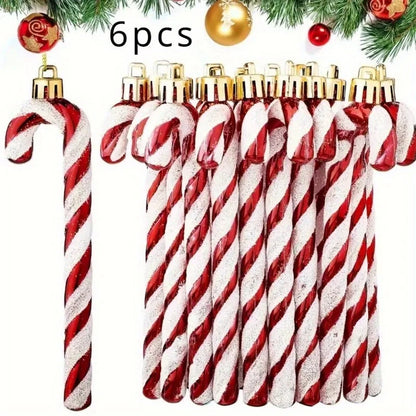 Kerst Zuurstok Hangers – Set Decoratieve Kerstboomornamenten
