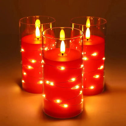 LED Kaars met Flikkerend Licht – Batterijgevoede Kerstdecoratie