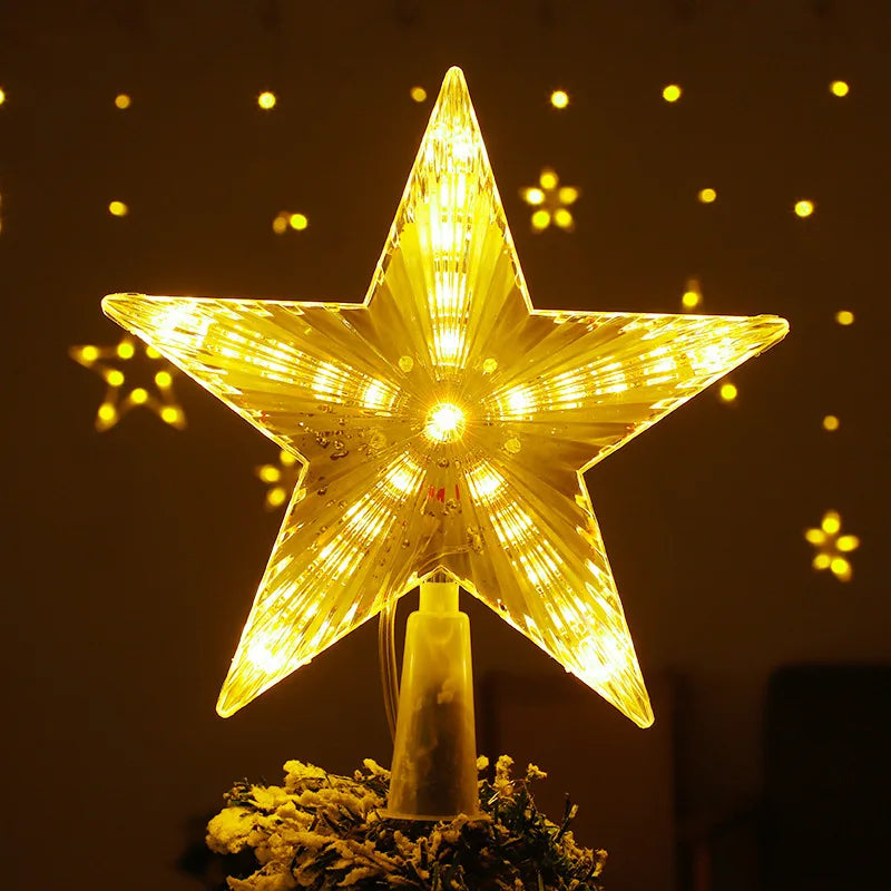 Sterrenstraling – LED Kerstster voor de Boomtop van 17 x 18 cm