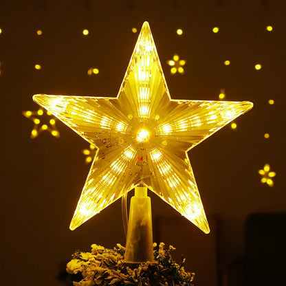 Sterrenstraling – LED Kerstster voor de Boomtop van 17 x 18 cm