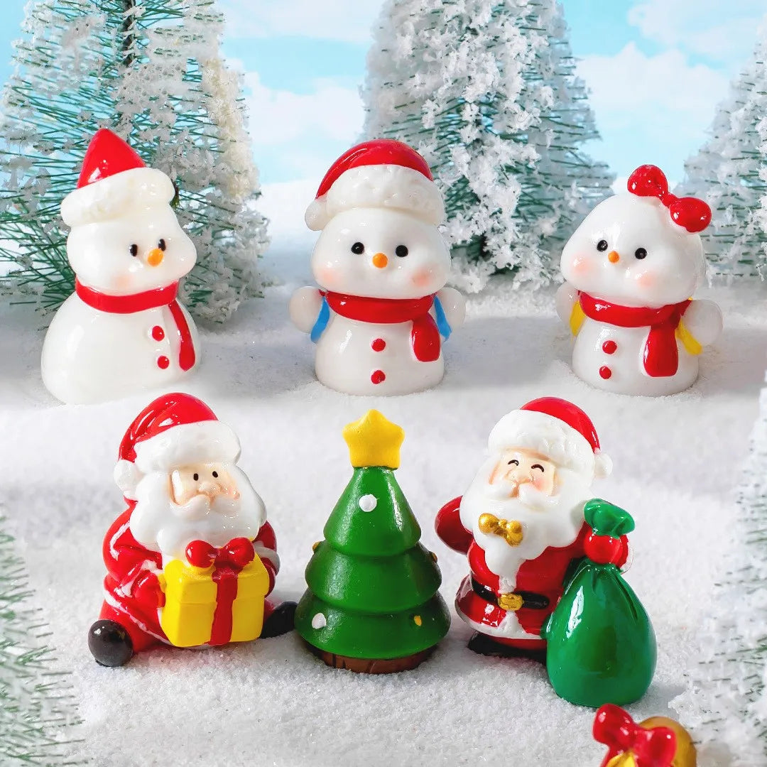 Kerstwereld Figuren – Kerstman en Elanden als Feestdecoratie