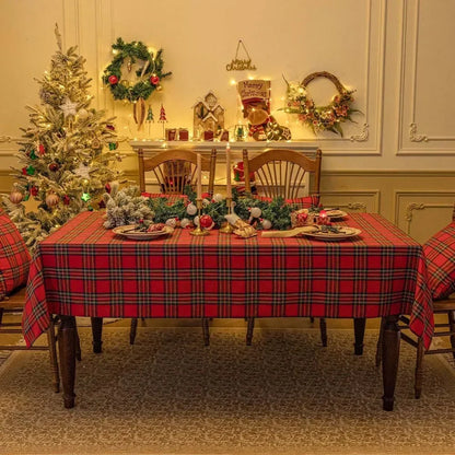 Kerst Tafelkleed Rood en Groen – Feestelijke Tafeldecoratie