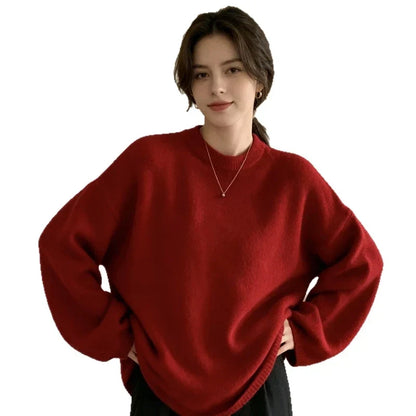 Oversized Dames Sweater Livia – Comfortabele Trui met Ronde Hals