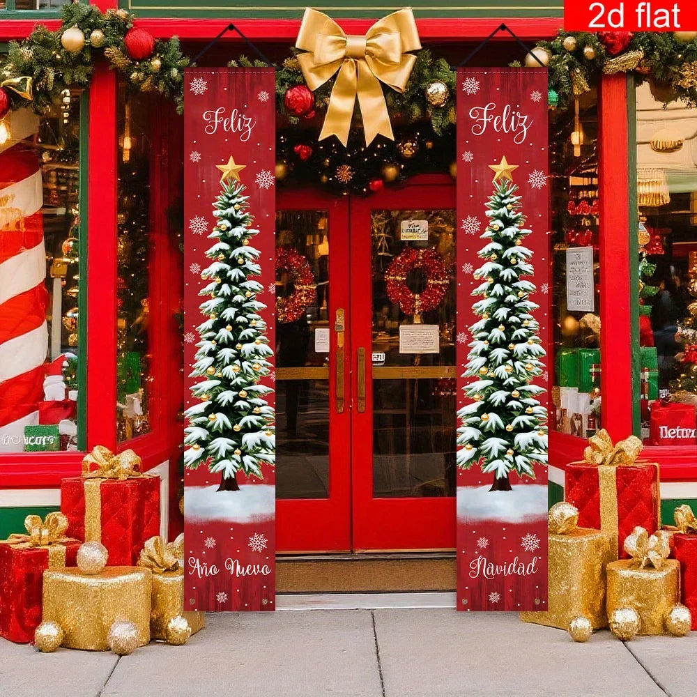 Kerstdecoratie Buiten – Feestelijke Hangdecoratie voor Tuin en Entree