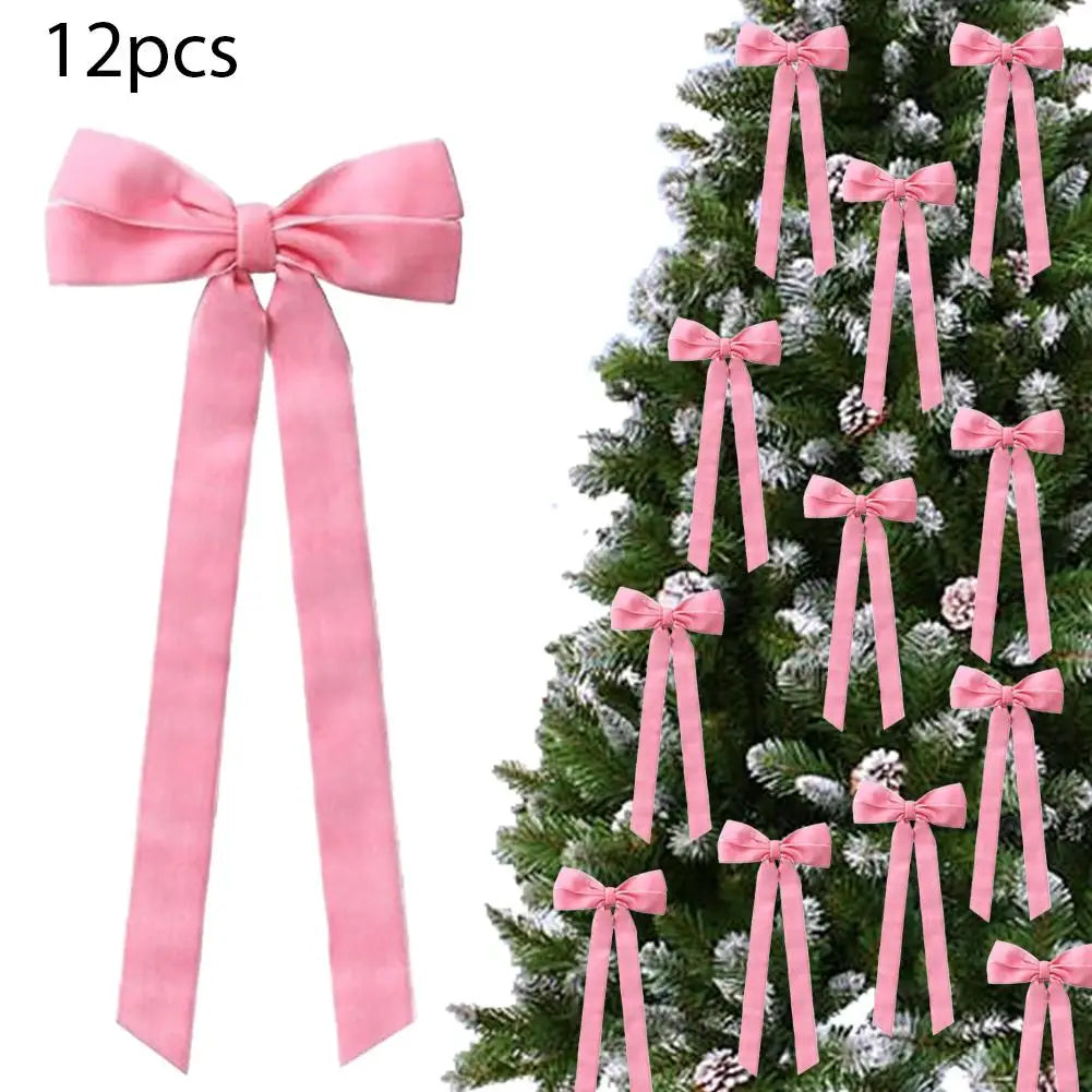 Kerststrikken – Set van 12 Decoratieve Strikken voor de Kerstboom